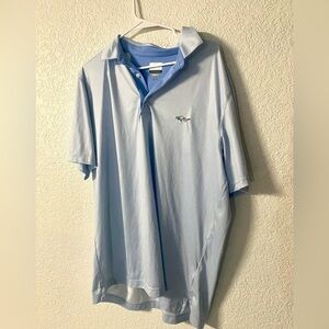 Greg Norman Collection Play Dry Performance Light Blue Golf /Tennis Polo XL